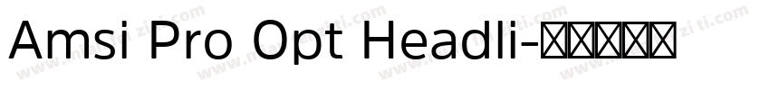 Amsi Pro Opt Headli字体转换